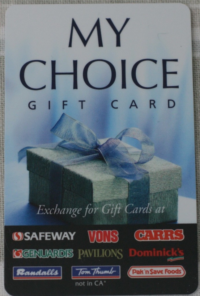 Safeway “My Choice” Gift Card Giveaway DoubleBugs